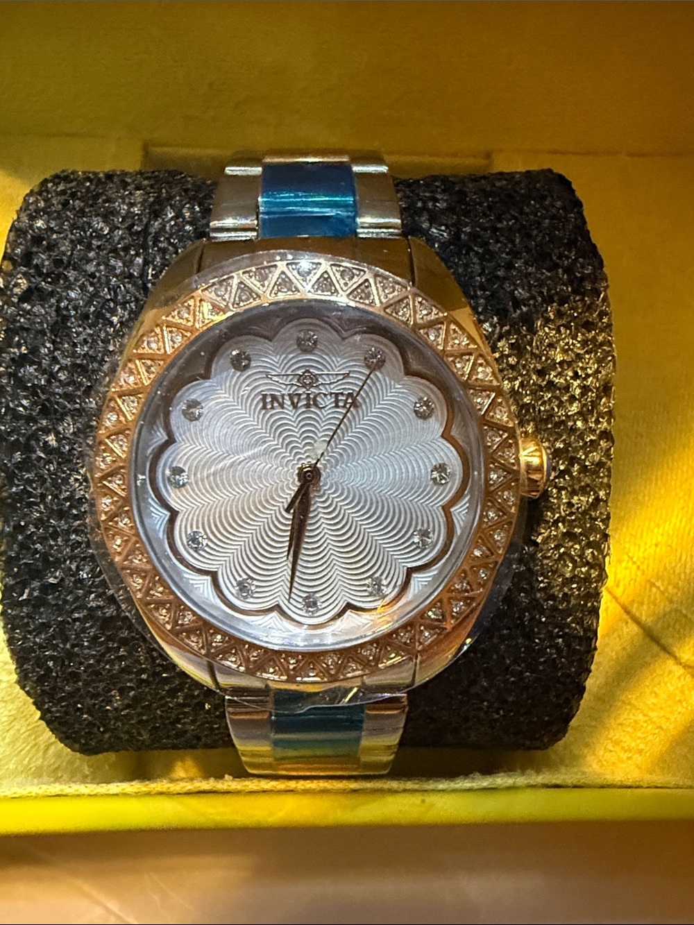 Invicta Two-Tone Rose Gold and Silver Women’s Bracelet Watch - White Dial - Picture 4 of 8